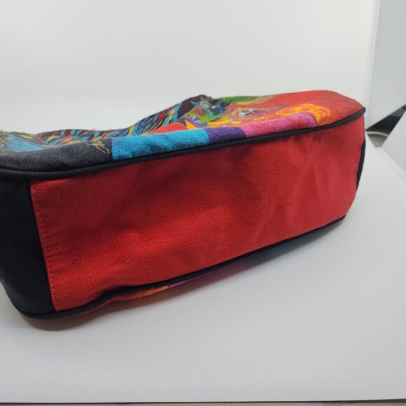 Laurel Burch Wild Horses of Fire Medium Equestrian Hobo Tote Shoulder Purse Bag - Picture 13 of 16